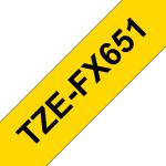 Brother TZE-FX651 Etiketten erstellendes Band Schwarz auf...