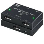 Techly IDATA-DP-2DP-8KT Video-Switch DisplayPort
