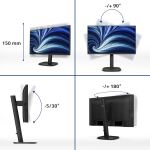 Philips 3000 series 24B2U3301/00 Computerbildschirm 60,5 cm (23.8") 1920 x 1080 Pixel Full HD LCD Schwarz