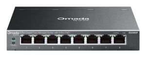 TP-Link Omada ES208GP Netzwerk-Switch Managed L2 Gigabit Ethernet (10/100/1000) Power over Ethernet (PoE) DIN rail Schwarz