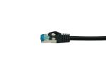 Equip Cat.6A S/FTP Patchkabel, gewinkelter zu geradem Stecker, 1,0 m, Schwarz