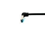 Equip Cat.6A S/FTP Patchkabel, gewinkelter zu geradem Stecker, 1,0 m, Schwarz