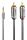 Lindy 35333 Audio-Kabel 1 m 3.5mm 2 x RCA Anthrazit
