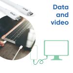 CLUB3D USB C kabel Weiß