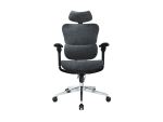 Equip Ergonomischer Premium-Bürostuhl mit Kopfstütze und Armlehnen, Blau-Schwarz