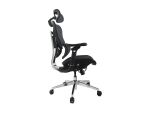 Equip Ergonomischer Premium-Bürostuhl mit Kopfstütze und Armlehnen, Blau-Schwarz