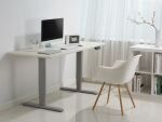 Equip ERGO Elektrisches-Sitz-Steh-Tischgestell, Doppelmotor, grau