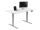 Equip ERGO Elektrisches-Sitz-Steh-Tischgestell, Doppelmotor, grau