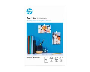 HP Normales Fotopapier, glänzend, 200 g/m2, 10 x 15 cm (101 x 152 mm), 100 Blatt