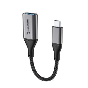 ALOGIC ULCAA-SGR USB Kabel USB 3.2 Gen 1 (3.1 Gen 1) 0,15 m USB C USB A 5 Gbit/s Grau