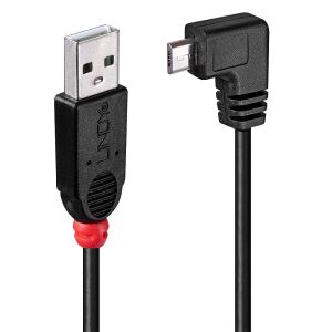Lindy 31975 USB Kabel USB 2.0 0,5 m USB A Micro-USB B 0,48 Gbit/s Schwarz
