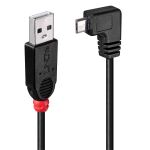 Lindy 31975 USB Kabel USB 2.0 0,5 m USB A Micro-USB B 0,48 Gbit/s Schwarz