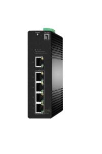 LevelOne Hilbert 5-Port Industrial Gigabit PoE Smart Lite Switch, 4 PoE-Ausgänge, 802.3at/af PoE