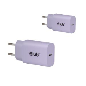 CLUB3D 2-Pack USB-C® Charger 30Watt Purple
