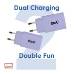CLUB3D 2-Pack USB-C® Charger 30Watt Purple