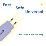 CLUB3D 2-Pack USB-C® Charger 30Watt Purple