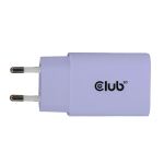 CLUB3D 2-Pack USB-C® Charger 30Watt Purple