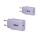 CLUB3D 2-Pack USB-C® Charger 30Watt Purple