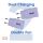 CLUB3D 2-Pack USB-C® Charger 30Watt Purple