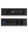 ICY BOX IB-129SSK-B Wechselrahmen, 1x 3,5"/2,5" SATA/SAS HDD zu 1xSATA Host, unterstützt SATA III 6Gbit/s
