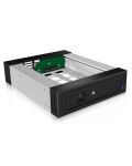 ICY BOX IB-129SSK-B Wechselrahmen, 1x 3,5"/2,5" SATA/SAS HDD zu 1xSATA Host, unterstützt SATA III 6Gbit/s