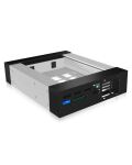 ICY BOX IB-129SSK-B Wechselrahmen, 1x 3,5"/2,5" SATA/SAS HDD zu 1xSATA Host, unterstützt SATA III 6Gbit/s