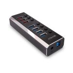 Lindy 43371 Schnittstellen-Hub USB 3.2 Gen 1 (3.1 Gen 1) Type-B 5000 Mbit/s Schwarz