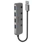Lindy 43309 Schnittstellen-Hub USB 3.2 Gen 1 (3.1 Gen 1) Type-A 5 Mbit/s Grau