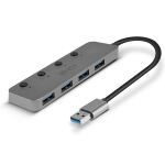 Lindy 43309 Schnittstellen-Hub USB 3.2 Gen 1 (3.1 Gen 1) Type-A 5 Mbit/s Grau