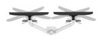 Neomounts DS65S-950WH2 Monitorarm 24-34" - Gasfeder - Topfix - mehrfach verstellbar - 180°-Stopp