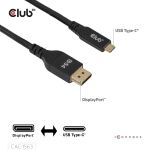 CLUB3D CAC-1563 USB-C® to DisplayPort™ 2.1 DP54 Bi-Directional Cable 8K120Hz 2m / 6.6ft