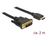 DeLOCK 85584 Videokabel-Adapter 2 m HDMI Typ A (Standard) DVI-D