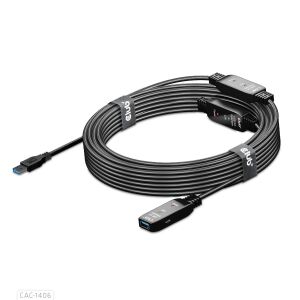 CLUB3D CAC-1406 USB Kabel USB 3.2 Gen 1 (3.1 Gen 1) 15 m USB A 5 Gbit/s Schwarz