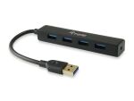Equip 128953 Schnittstellen-Hub USB 3.2 Gen 1 (3.1 Gen 1) Type-A 5000 Mbit/s Schwarz
