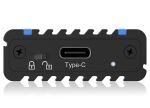 ICY BOX IB-1824ML-C31, Type-C® USB 3.2 Gen 2 zu PCIe NVMe M.2 2230/2242/2260/2280 SSD Gehäuse, Beleuchtung mit Farbwechsel