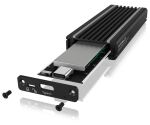 ICY BOX IB-1824ML-C31, Type-C® USB 3.2 Gen 2 zu PCIe NVMe M.2 2230/2242/2260/2280 SSD Gehäuse, Beleuchtung mit Farbwechsel