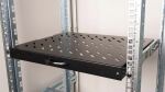 Equip Ausziehbarer Fachboden 19, 1HE, 600mm, Schwarz