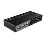 Lindy 32809 Tastatur/Video/Maus (KVM)-Switch Schwarz