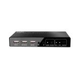 Lindy 32809 Tastatur/Video/Maus (KVM)-Switch Schwarz