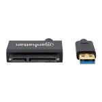 Manhattan USB 3.2 auf SATA-Adapter, Zum Anschluss von 2,5"-SATA-Festplatten an USB 3.0-Ports
