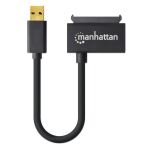 Manhattan USB 3.2 auf SATA-Adapter, Zum Anschluss von 2,5"-SATA-Festplatten an USB 3.0-Ports