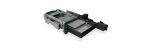 ICY BOX IB-173SSK, 2fach Wechselrahmen für SATA/SAS, 1x 2,5" + 1x 3,5" SATA HDD zu 2x SATA Host in 1x 5,25" Einschub, Easy Swap