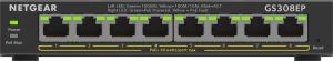 NETGEAR 8-Port Gigabit Ethernet PoE+ Plus Switch (GS308EP) Managed L2/L3 Gigabit Ethernet (10/100/1000) Power over Ethernet (PoE) Schwarz