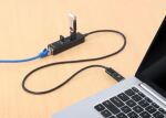 Manhattan 180894 Schnittstellen-Hub USB 3.2 Gen 1 (3.1 Gen 1) Type-A + Type-C 5000 Mbit/s Schwarz