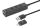 Manhattan 180894 Schnittstellen-Hub USB 3.2 Gen 1 (3.1 Gen 1) Type-A + Type-C 5000 Mbit/s Schwarz