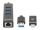 Manhattan 180894 Schnittstellen-Hub USB 3.2 Gen 1 (3.1 Gen 1) Type-A + Type-C 5000 Mbit/s Schwarz