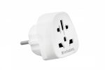 Verbatim WTEU-02 Netzstecker-Adapter Typ F Universal Weiß