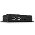 Lindy 43094 Schnittstellen-Hub USB 3.2 Gen 2 (3.1 Gen 2) Type-C 10000 Mbit/s Schwarz