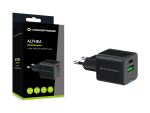 Conceptronic 2-Port 20W GaN USB-PD-Ladegerät, USB-C x 1, USB-A x 1, QC 3.0, PPS