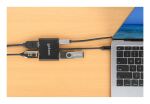 Manhattan 154321 Videokabel-Adapter 0,15 m USB Typ-C 2 x HDMI Schwarz